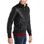 Raglan Bomber Jacket // Black (L)