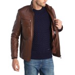 Utility Café Racer Jacket // Cognac (XS)