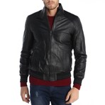 Raglan Bomber Jacket // Black (L)