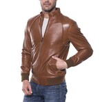 Bomber Raglan Jacket // Cognac (XS)