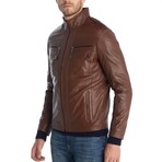 Utility Café Racer Jacket // Cognac (XS)