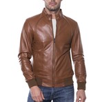 Bomber Raglan Jacket // Cognac (XS)