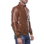 Bomber Raglan Jacket // Cognac (XS)