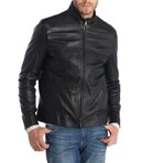 Bomber Raglan-Yoke Jacket // Black (XS)