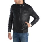 Bomber Raglan-Yoke Jacket // Black (XS)