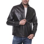 Café Racer Jacket // Brown (XS)