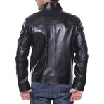Glossy Cafe Racer Jacket // Black (XS)