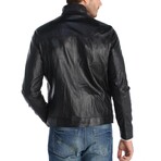 Bomber Raglan-Yoke Jacket // Black (XS)