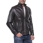 Café Racer Jacket // Brown (XS)