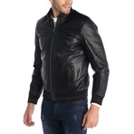 Smooth Seam Bomber Jacket // Black (XS)