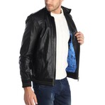 Smooth Seam Bomber Jacket // Black (XS)