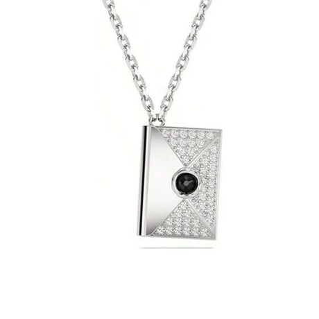 Swarovski Letra Crystal Necklace // White