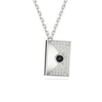 Swarovski Letra Crystal Necklace // White