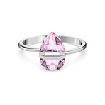 Swarovski Lucent Crystal Bracelet // Pink (2.1")