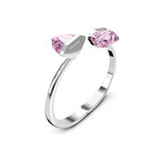 Swarovski Lucent Crystal Bracelet // Pink (2.1")