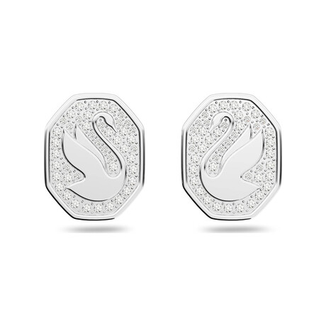 Swarovski Signum Crystal Earrings // White