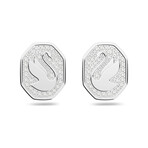 Swarovski Signum Crystal Earrings // White