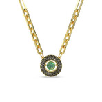 Swarovski Una Crystal Necklace // Green
