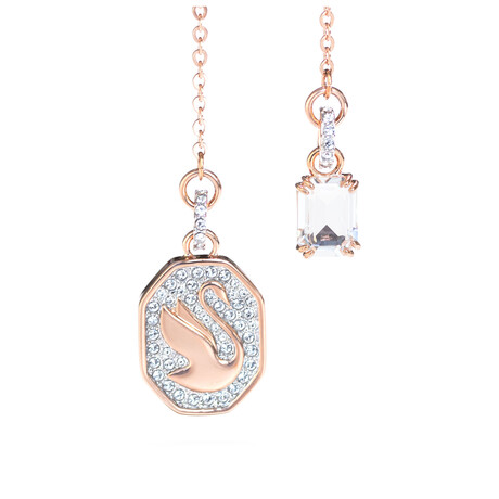 Swarovski Swan Crystal Necklace // White