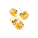 Swarovski Lucent Crystal Earrings // Yellow