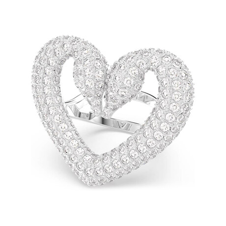 Swarovski Una White Crystal Ring // Size 5