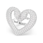 Swarovski Una White Crystal Ring // Size 5