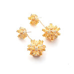 Swarovski Curiosa Crystal Earrings // Yellow
