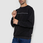 Crewneck Strip Sweater // Black (3XL)