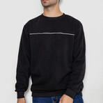 Crewneck Strip Sweater // Black (3XL)