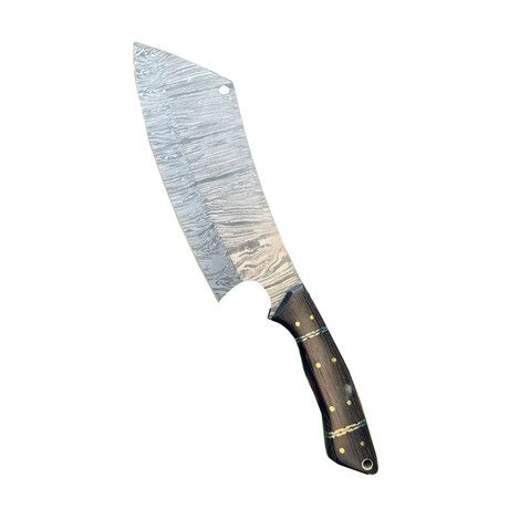Hand Forged Damascus Steel Cleaver