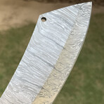 Hand Forged Damascus Steel Cleaver