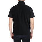 Multi-Pocket Fleece Vest // Black (S)