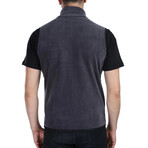 Multi-Pocket Fleece Vest // Smoke (S)