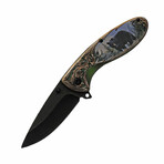 Bear 3D Wildlife Liner Lock // Folding Knife + Pocket Clip // 4.5"