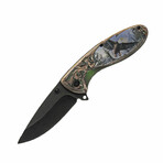 Eagle 3D Wildlife Liner Lock // Folding Knife + Pocket Clip // 4.5"