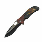 Two-Toned Eagle Liner Lock // Folding Knife + Pocket Clip // 4.75"