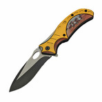 Bright Horse Liner Lock // Folding Knife + Pocket Clip // 4.5"