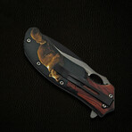 Two-Toned Bear Cub Liner Lock // Folding Knife + Pocket Clip // 4.75"