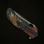 Two-Toned Eagle Liner Lock // Folding Knife + Pocket Clip // 4.75"