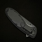 Deer 3D Wildlife Liner Lock // Folding Knife + Pocket Clip // 4.5"