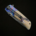 Voodoo Eagle Liner Lock // Folding Knife + Pocket Clip // 4.5"