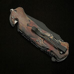 Buck Rescue Liner Lock // Folding Knife + Pocket Clip // Glass Breaker + Seat Belt Cutter // 4.75"