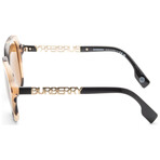 Burberry // Women's BE4389-350173-55 Joni Sunglasses // Spotted Horn + Bronze