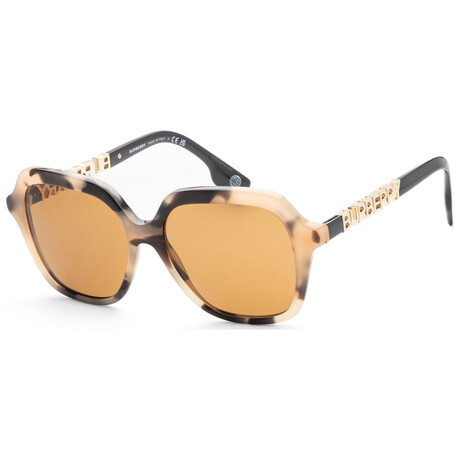Burberry // Women's BE4389-350173-55 Joni Sunglasses // Spotted Horn + Bronze
