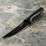 BergHOFF 8pc Serrated Stainless Steel Steak Knife Set 4.25", Black