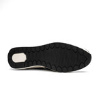 Lyon // Ostrich Leg Leather Sneakers // Black + White (US: 7)