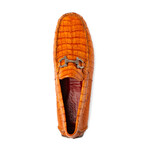 Parma // Caiman Fuscus Leather Bit Loafers // Brandy (US: 8)