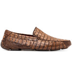 Remo // Caiman Fuscus Leather Penny Loafers // Brown (US: 9)