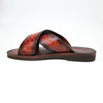 Elios // Alligator Leather Sandals // Cognac (US: 7)