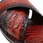 Elios // Alligator Leather Sandals // Cognac (US: 7)